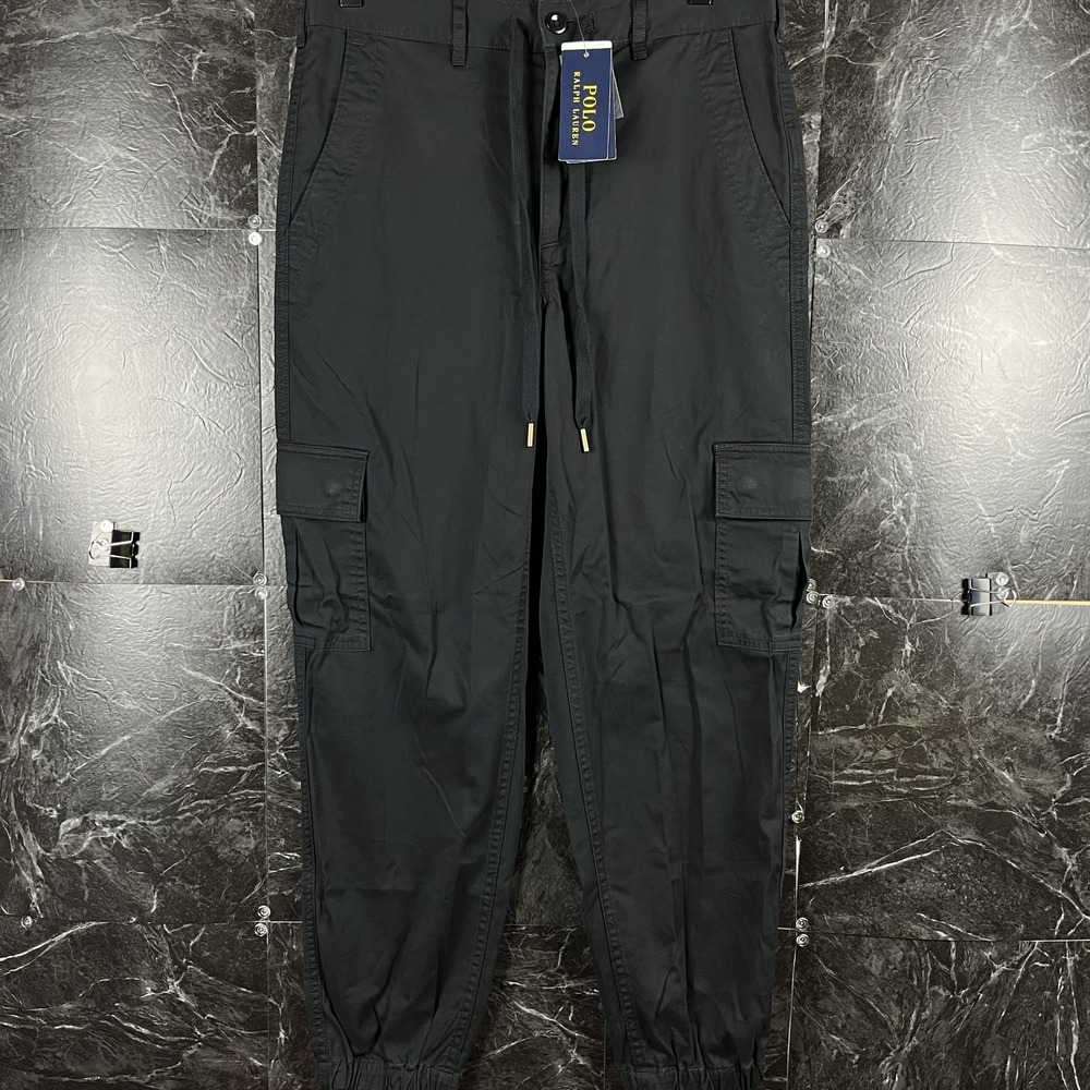 Polo Ralph Lauren Men's Black Canvas Cargo Pants XS -New
